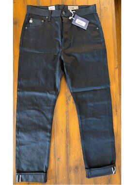 NWT! AG Alexxis Slim in Kobe Black Selvage Jeans, Sz 29